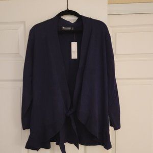 Navy cardigan